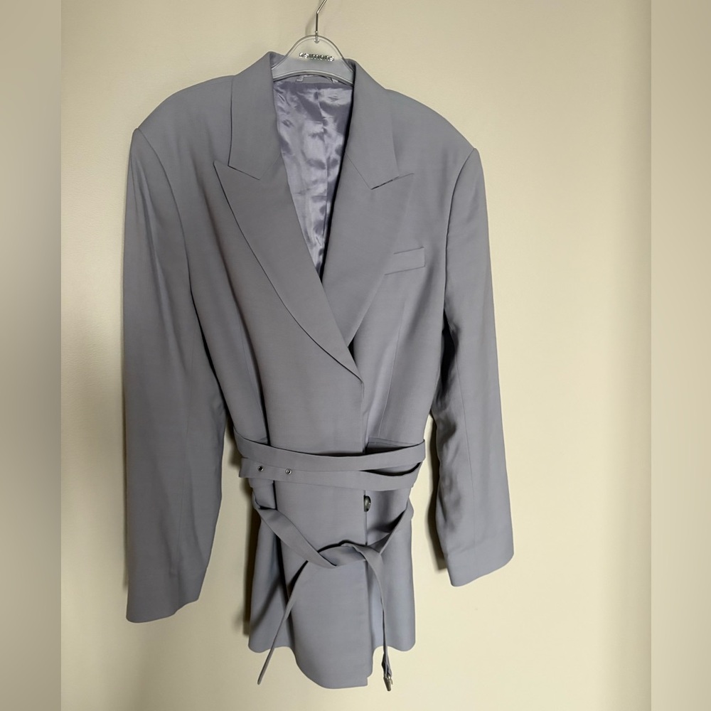 Brand new! Acne Studios Women's Gray Belted Jacket new with tags large